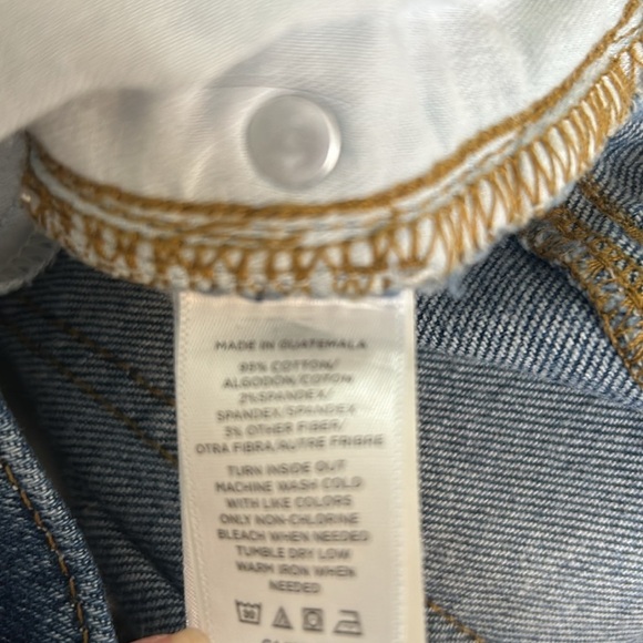 LOFT high waist skinny ankle jeans size 28 / 6 inseam 24” blue jeans - Picture 6 of 6